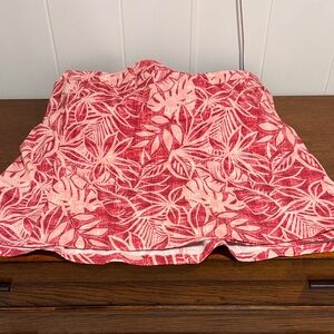 Floral Red Mini Skirt - 2 length
